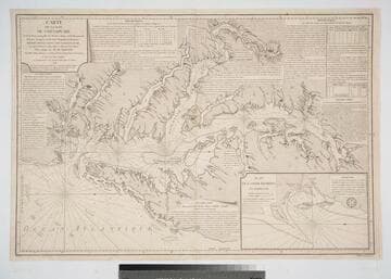 Carte de la Baie Chesapeake et de le Partie navigable des Rivieres, James, York, Patowmack, Patuxen, Patapsco, North-East, Choptank et Pokomack