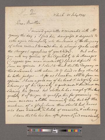 Black, Joseph (b) to "Brother" Alexander Black (b)