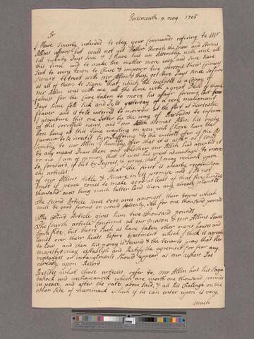 Dudley, Joseph. Letter to William Blathwayt