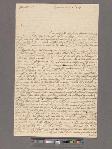 Clarke, George. Letter to William Blathwayt