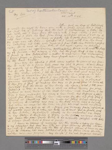 Monsey, Messenger. Letter to George Lyttelton, 1st Baron Lyttelton of Frankley