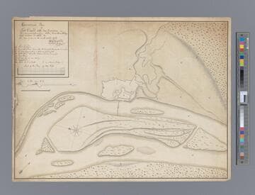 Geometrical plan of Fort Edward with his environs, [cartographic material] : the circumvallations line, water, mountains, valleys, hils [sic], meadows and woods. &. / Laid down by me, in the month Octobr. 1756 G.C. Wetterstrom, Capt. of R.A.R
