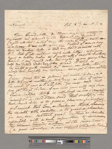 Opie, Amelia (Alderson).  Letter to Eliza (Alderson) Briggs