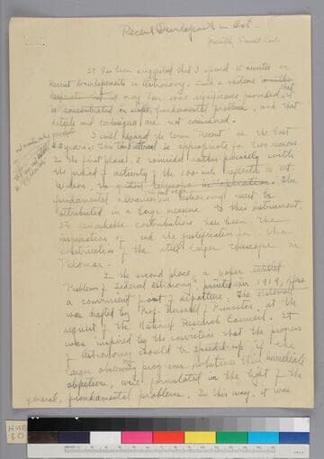 Recent Developments in Ast[ronomy]