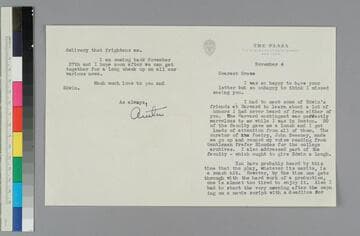 Writer Anita Loos writes to GBH