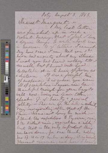 Alice Frances Trevelyan, after Dugdale. Letter to Margaret Jean (Trevelyan) Holland, after Viscountess Knutsford