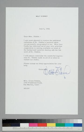 Walt Disney writes to GBH