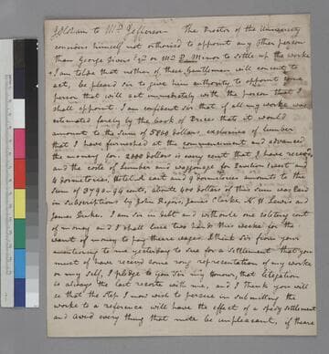 James Oldham letter to Thomas Jefferson