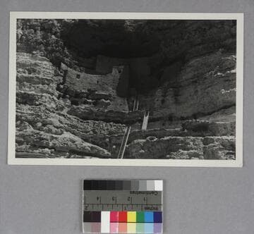 Prehistoric Sinagua Indian cliff dwelling named Montezuma Castle, in Camp Verde, Arizona