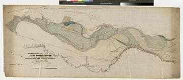 Topographical Map of Los Angeles River showing said stream between the Buena Vista Street Bridge in the City of Los Angels and main Tejunga Wash: Sheet No.2