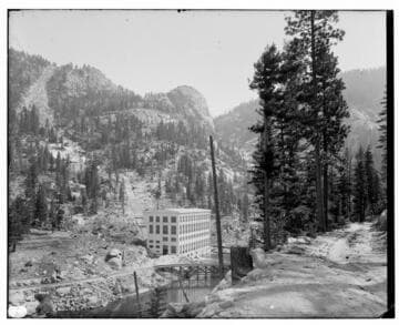 Big Creek view from road looking toward Powerhouse #1