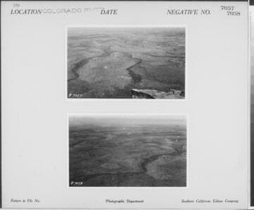 Colorado River - Aerial desertscape