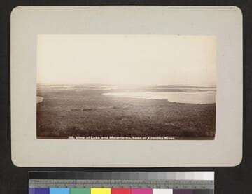 View of lake and mountains, head of Grantley River