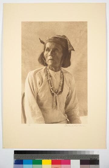 Hopi Indians, Arizona. Masauwah, High priest of Mishongnovi