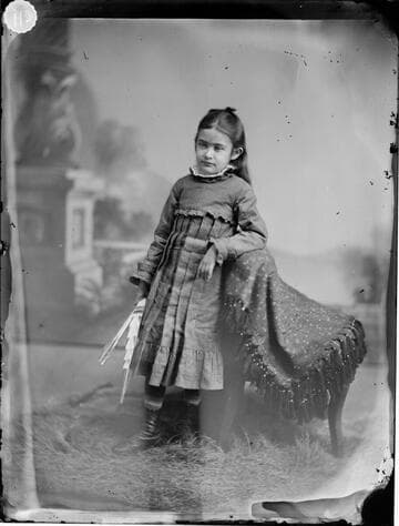 Wyandot girl. A smart scholar and successful temperance worker, Indian Territory