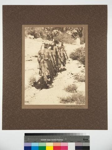 Hopi Snake Priests. Ascending the Mesa