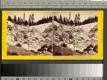 105. New Hampshire Rocks on Yuba River, Summer View