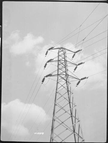 Miscellaneous Transmission - Strain insulators on tower
