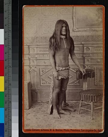 Yuma Indian man standing for portrait