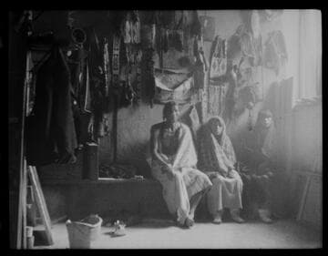 In Sharp's studio, Taos