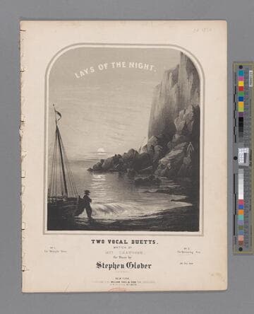 The murmuring sea / words by Mrs. Crawford ; music by Stephen Glover