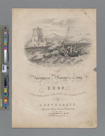 The Portuguese mariner's song / written by C. Jefferys   composed by L. Devereaux
