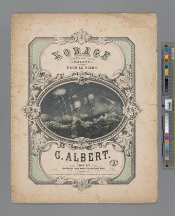 L'Orage (the thunderstorm) : Halevy / arrangee pour le piano par G. Albert