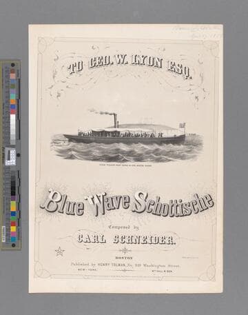 Blue wave schottische / composed by Carl Schneider