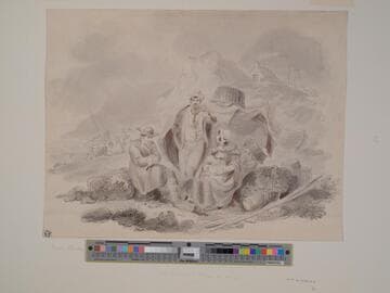 Shore Scene with Figures