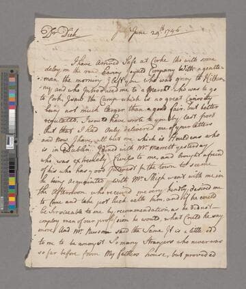 Sisson, Richard. Letter to Richard Shackleton