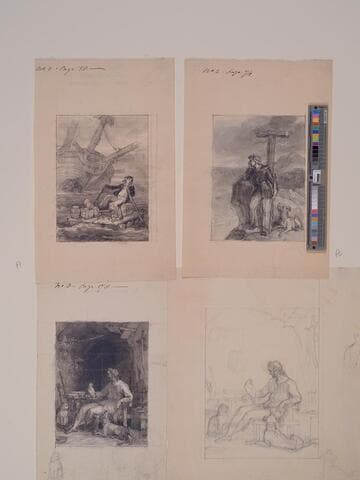 Illustration to "Robinson Crusoe"