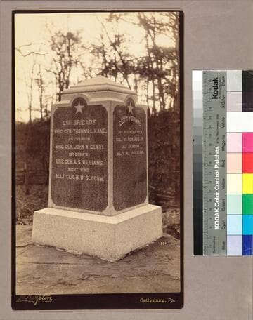 Monument honoring the 29th Pennsylvania Infantry, 2nd Brigade, 2nd Division, 12th Corps