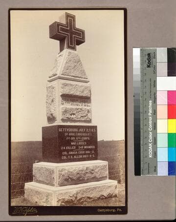 Monument honoring the 5th Wisconsin Infantry, 3rd Brigade (Russell's), 1st Division, 6th Corps