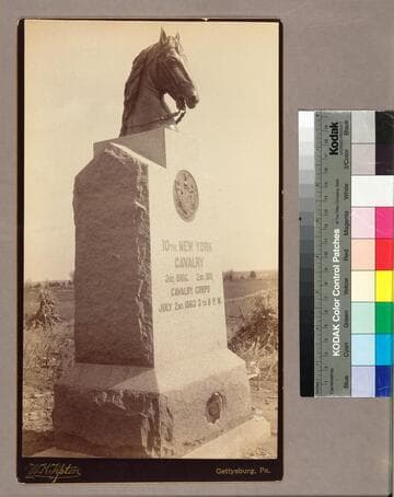 Monument honoring the 10th New York Cavalry, 3rd Brigade, 2nd Division, Cavalry Corps