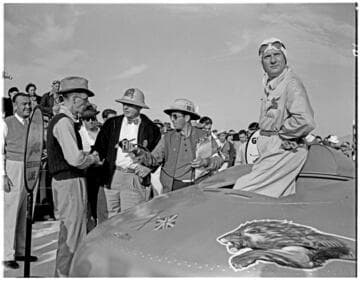 John Cobb, land speed record, Bonneville Salt Flats, Utah. 1939