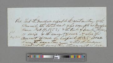 Resolution Feb. 19, 1853