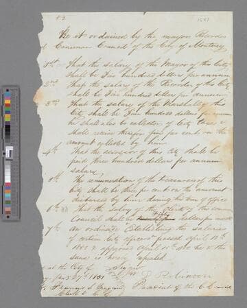 Ordinances, January 27, 1851