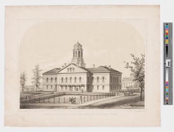 View of the court house at East Cambridge, Middlesex Cy. Mass