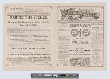 The New Central Theatre programme