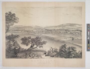 Danville, Pa. as seen from the Blue Hill