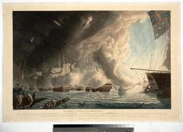 Battle of the Nile, near midnight