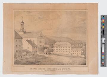 Young Ladie's Seminary and Church, at Bethlehem, PA