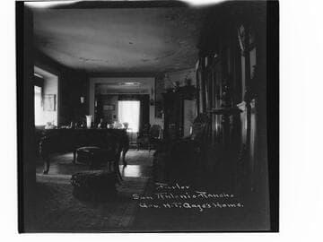Parlor, San Antonio Rancho, Gov. H.T. Gage's home