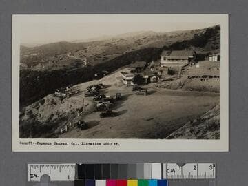Summit, Topanga Canyon, Cal. Elevation 1560 Ft