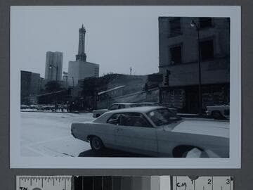 View from across the street of Angels Flight, Los Angeles, California