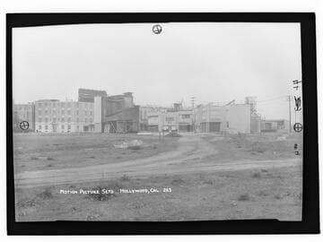 Motion picture sets, Hollywood, Cal