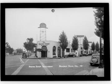 Brown Derby Restaurant, Beverly Hills, Cal
