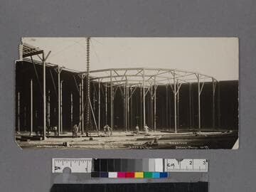 Weber-Duller Co. of L.A. Constructing Roof of 1,000,000 Bbl. Concrete Reservoir at Tank Farm near San Luis Obispo, Cal