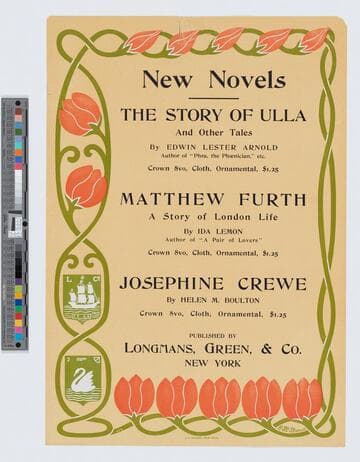 New novels... published by Longmans, Green, & Co. New York