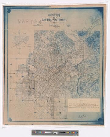 Contour map of the city of Los Angles, Cal. No. 4. / Frank H. Olmsted city engineer